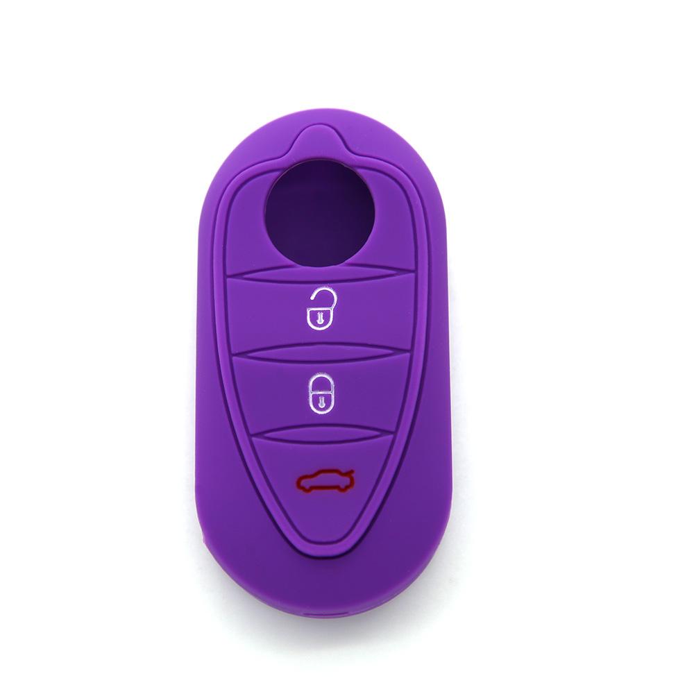 Silicone Key Cover Holder For Alfa Romeo Giulietta Myth Junior 4C Romeo Mito Myth 159 Gto Gta Car Remote Control Car Accessories