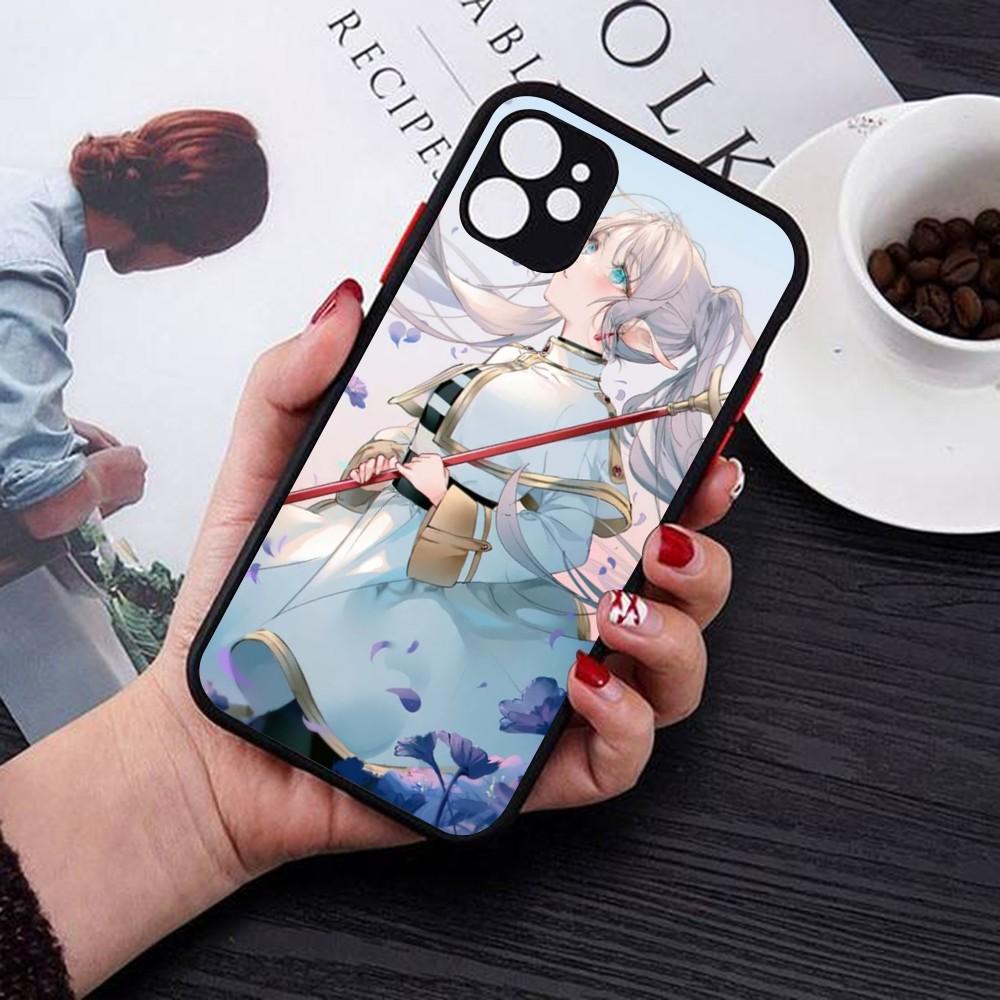 Hot Japan Anime Comics Frieren Phone Case For IPhone 14 11 12 13 Mini Pro Max 8 7 Plus X XR XS MAX Translucent Matte Cover