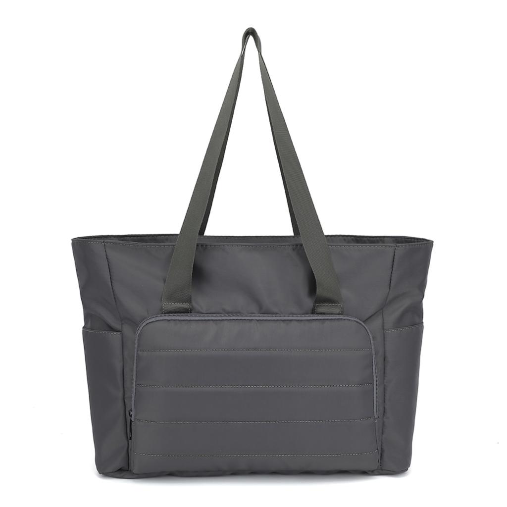Women's 15.6 Inch Laptop Tote Bag in Classic Nyl, Large Capacity with Frt Pocket, Casual Business Travel Bag