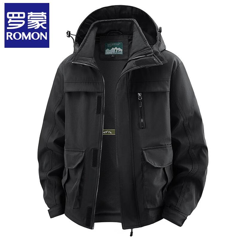 Romon Men's Spring Autumn Outdoor Casual Jacket
