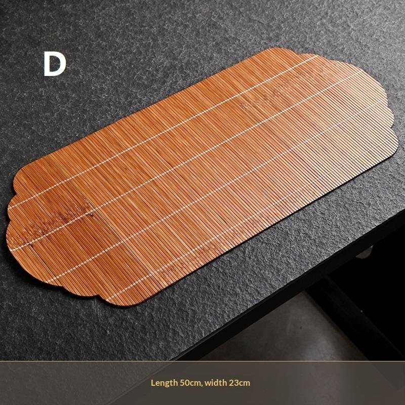 Creative Handmade Bamboo Tea Mat Craftsmanship Kung Fu Tea Set Accessories Tea Making Insulation Mat Bamboo Mat Dry Tea Mat