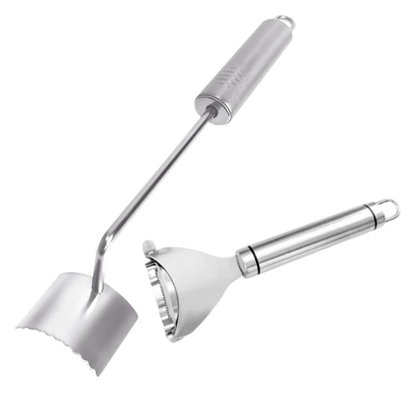 Steel Corn Peeler Sheller with Fork for Fast Corn Stripping Comfort Handle and Easy Cleaning Design Kitchen Gadget