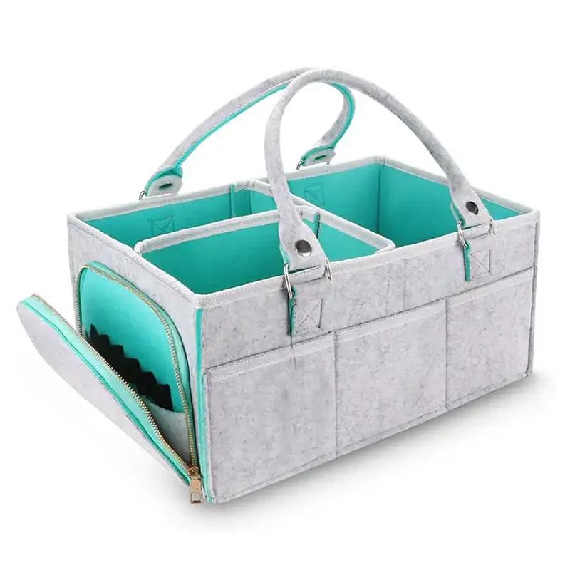 Portable Mummy Bag Bottle Storage Multi-Function Separate Bag Nappy Maternity Handbag Large Capacity Baby Tote Diaper Organizer