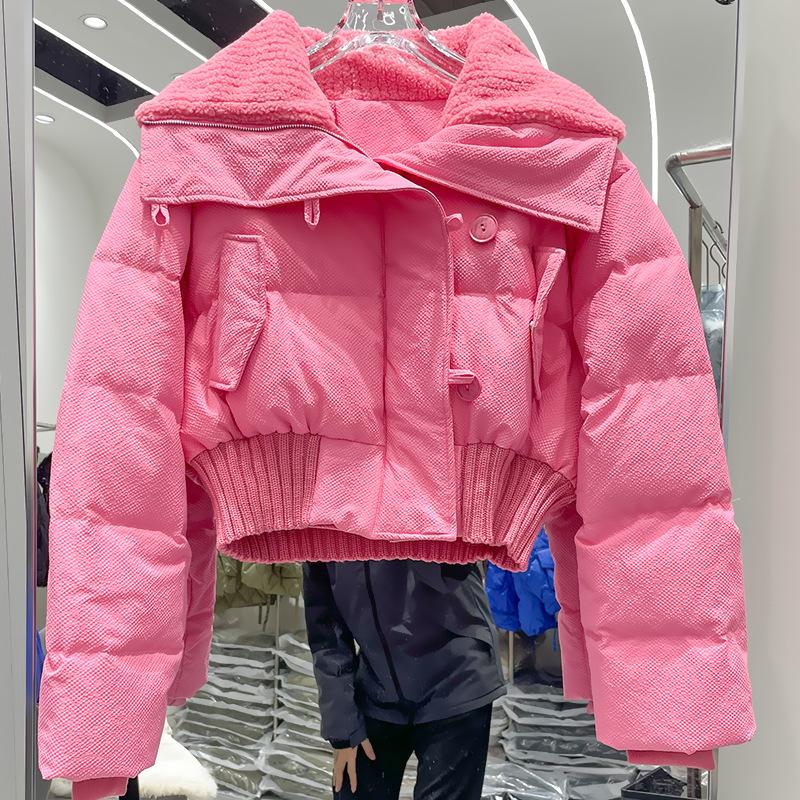 Down Cotton-padded Clothes Women's Winter Short Loose Coat Warm Thickened Cotton-padded Clothes Retro Small Cotton-padded Jacket