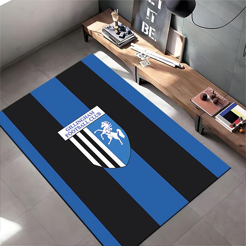 Gillingham FC Logo Carpet suitable as a non-slip mat for the living room or bedroom sofa