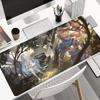Gaming Mouse PadLarge Size Desk Mat Antislip BaseStitched EdgesCool Blue Underwater Anime Girl with Bubbles Printfor Gamer