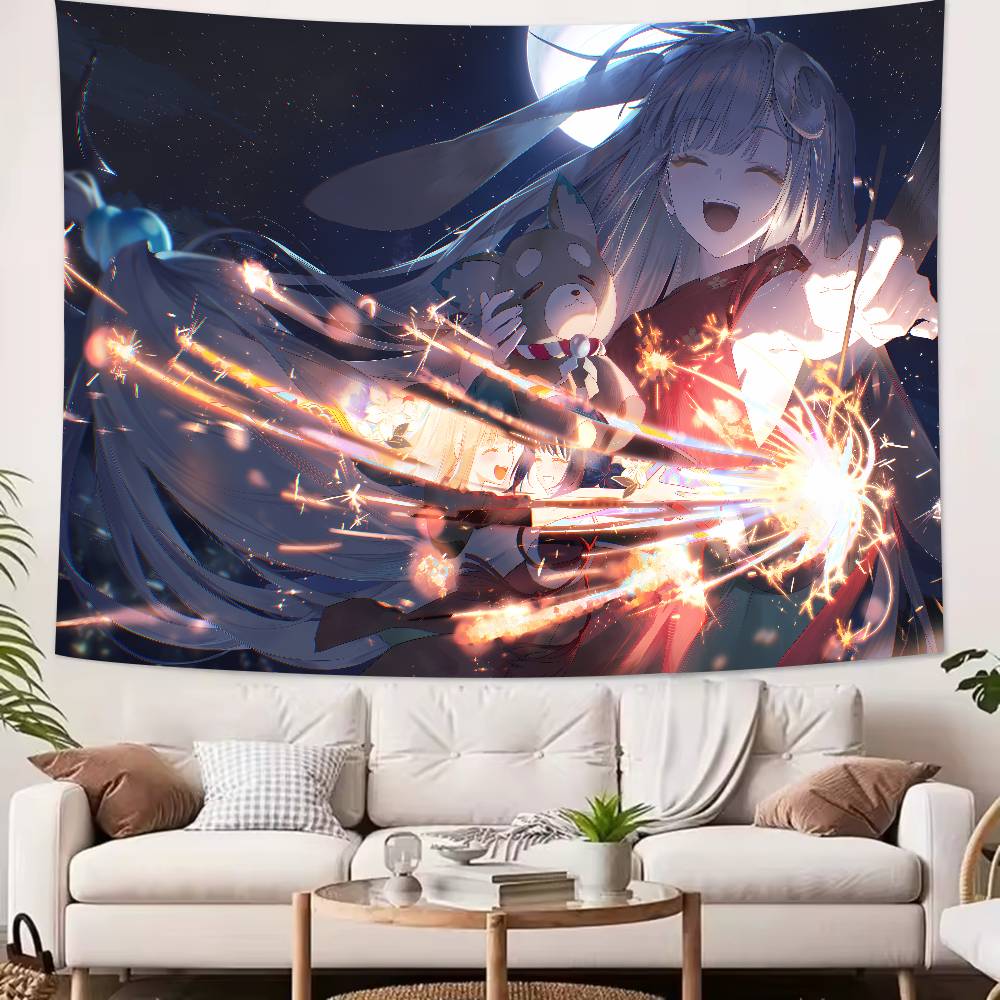 New Cosmic Princess Kaguya Tapestry Decoration Bedroom Dormitory Background Cloth Holiday Home Party Living Room Club Tapestry