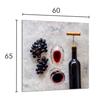 GLASPANEL FÜR DIE KÜCHE 60x65 Wein