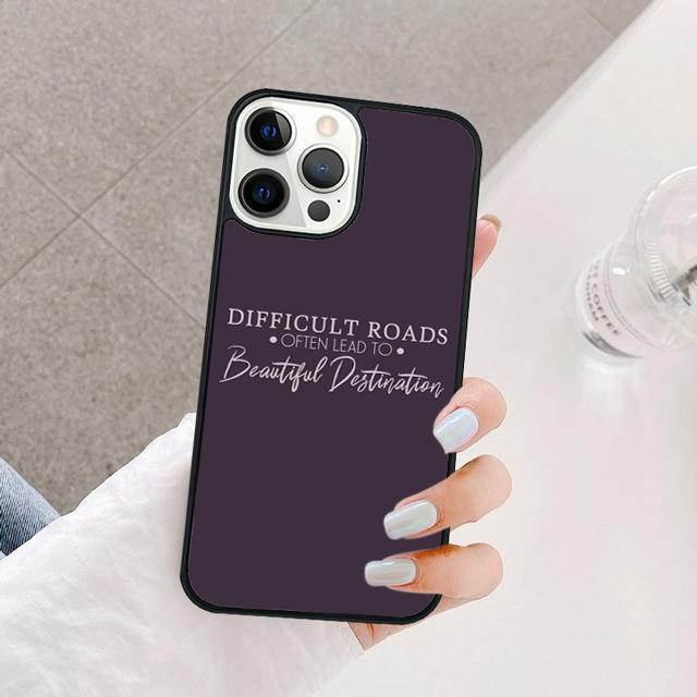 Famous Motivational Life Quote Phone Case Cover For iPhone 17 Air 16 15 14 13 12 Pro Max 11 Pro Max Plus Coque