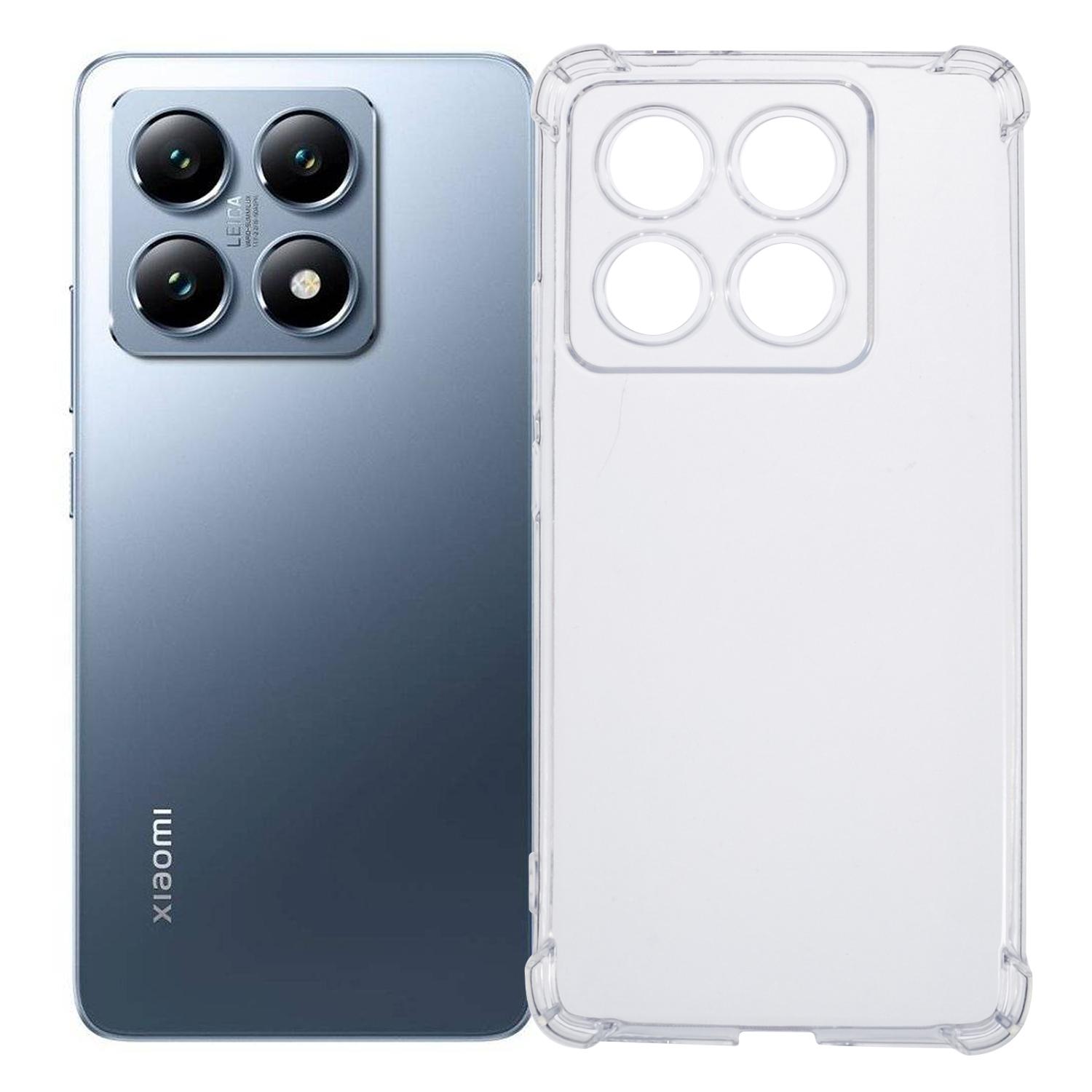 

For Xiaomi 14T Pro Phone Case Reinforced Four Corner Anti-Drop Clear TPU Cover A