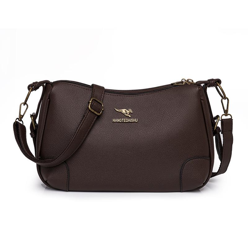 Solid Color Shoulder Bag Women's Bag Large Capacity Small Square Bag Commuter Crossbody Bag