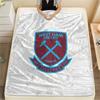 West Ham United F.C. Flanelldecke, Hohe Qualität, Bequem für alle Jahreszeiten, Heimdekoration, Wärme und Komfort