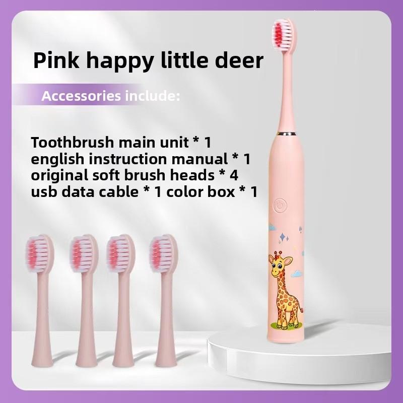 New Baby-specific Children's Electric Toothbrush - Home Dental Cleaning Tool with Soft Bristles, Water-resistant and Rechargeable