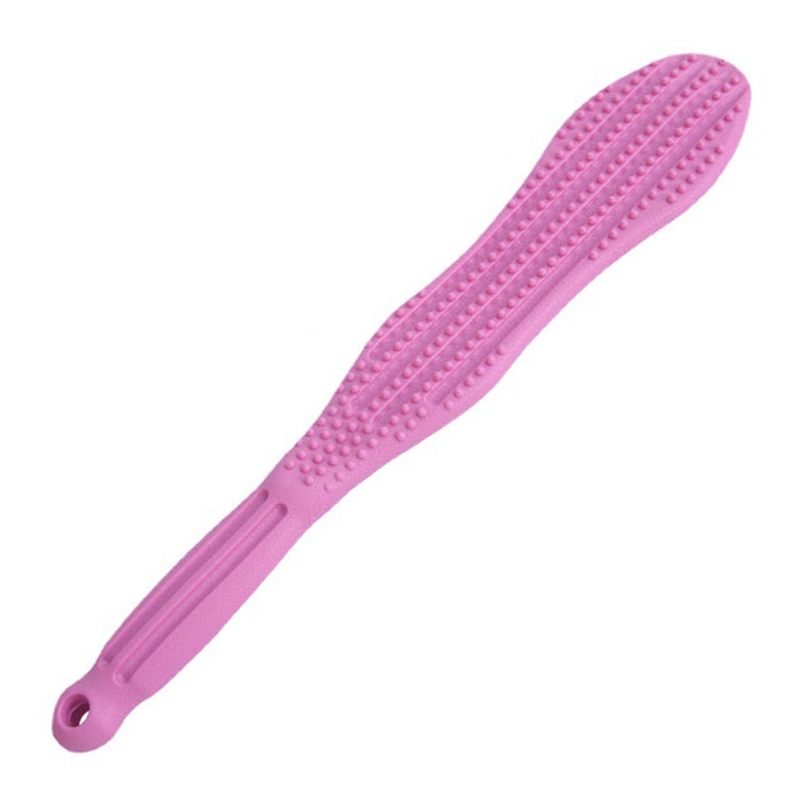 Massage Paddle Silicone Body Massage Pat Flexible Muscle Relaxer For Relieving Fatigue 38*7*5.5cm розовый