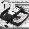 2025 New Model: High-Quality Transparent Black Pencil Case for Boys, Elementary Students, Large Capacity