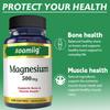 Magnesium 500 mg - Highly effective formula for bone and muscle health. 120 capsules.
