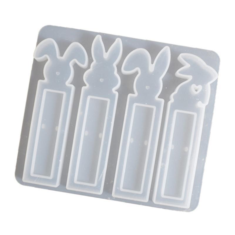 92MF 4 Cavity Silicones Easters Bunnies Molds Set for DIY and Craft Enthusiasts