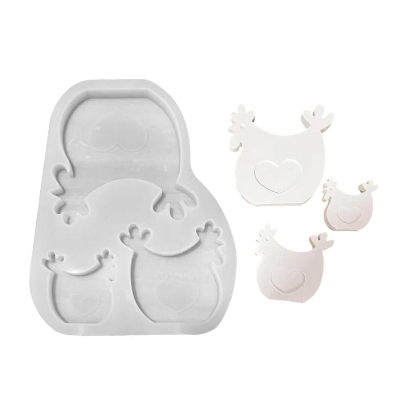 Hen Candle Mould Chicken Silicone Molds Ornament Molds Animals Castings Molds Handmade Plasters Molds Craft Supplies