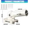 Adjustable RVs Flag Poles Mount 180 Degree Rotation Double Hole Design For Wall And Light Poles Installation Aluminum Alloy