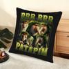 Italian B-Brainrot Cushion Cover Soft Short Plush Pillow Cover Smooth Cozy Texture Aesthetic Cushion Case Home Decor