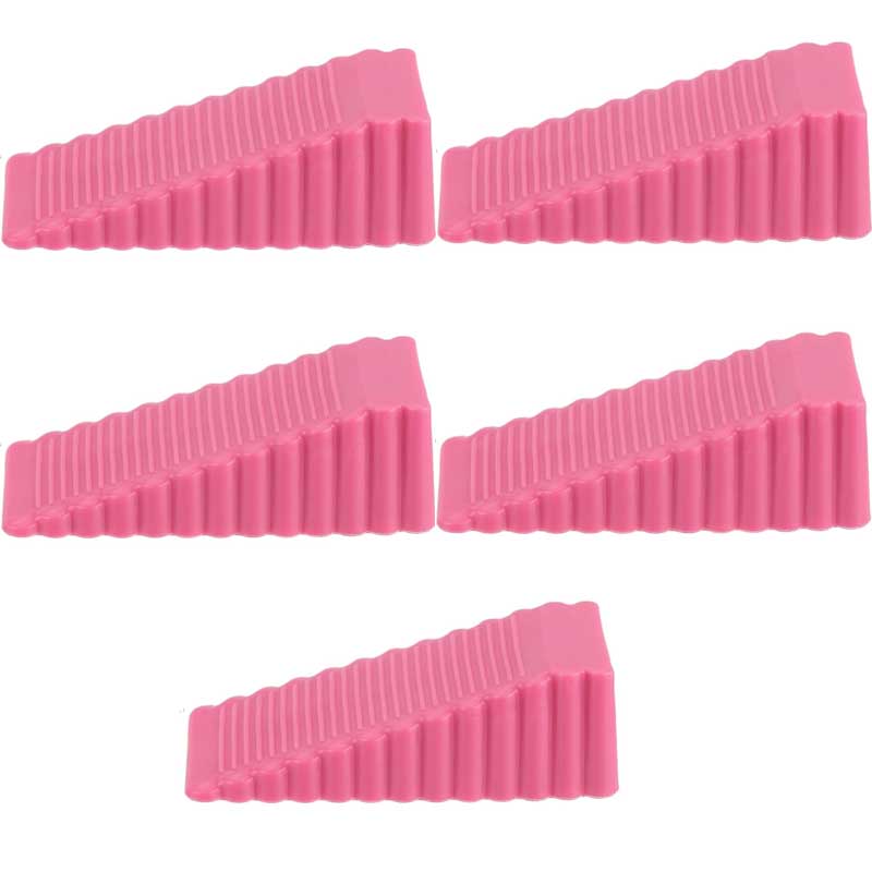 1-5pc Silicone Door Stop Wedge Safety Stoppers Reusable Shock Absorbent Home Office Anti-Folder Hand Door Stopper Anti-collision