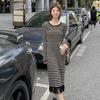 Guaranteed To Be In Stock - If Out of Stock, We Will Notify You. Striped Knitted Dress Women's New Tassel Edge Medium and Long Dress Is Cold Silk.