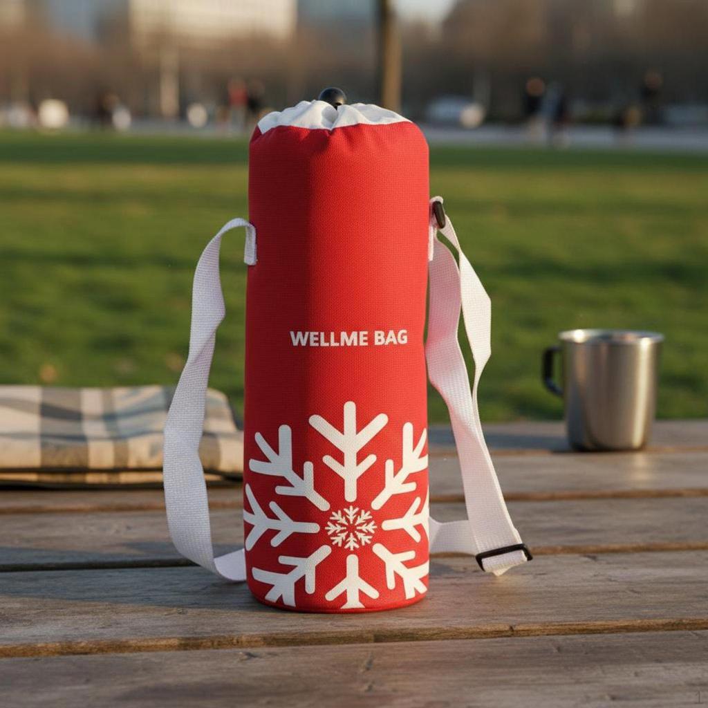 Bottle Chiller Bag with Strap Thermal Insulation Insulated Water Holder Portable Design