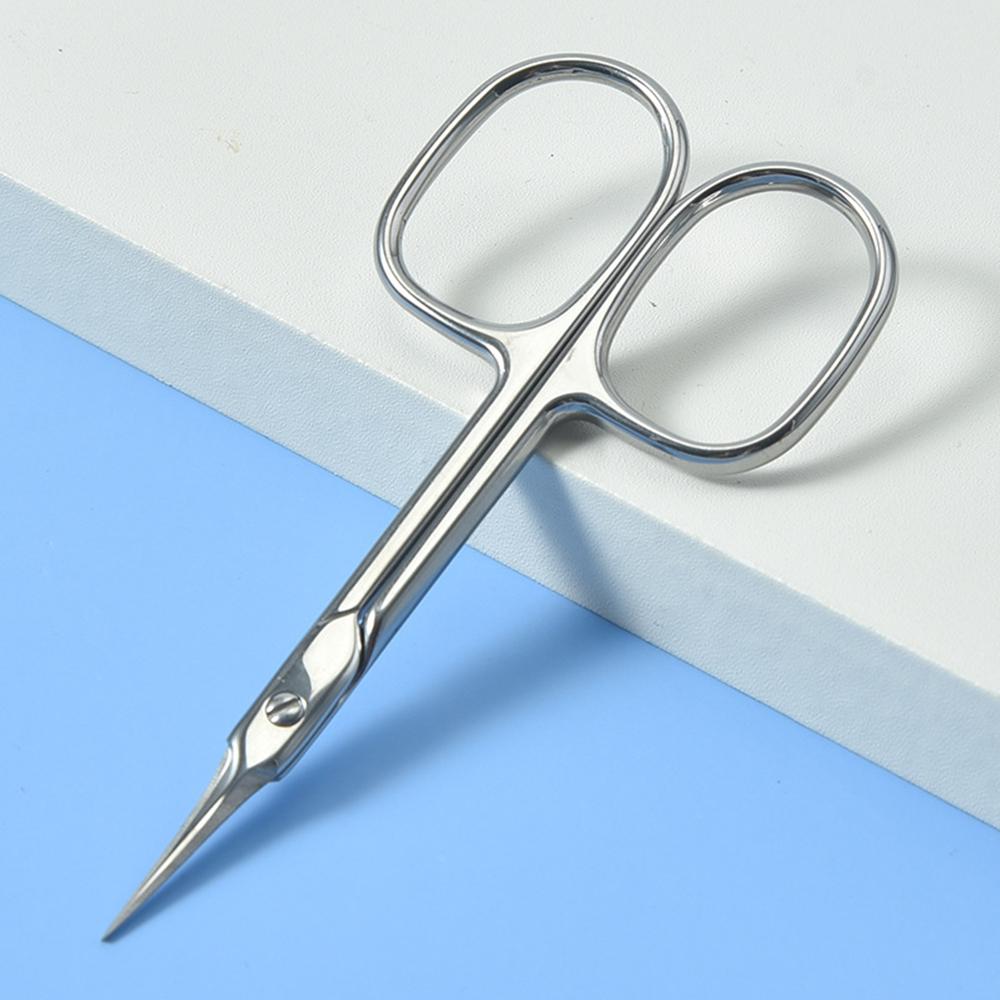 Stainless Steel Russian Dead Skin Scissors To Deal with Nail Art Pointed Scissors Beauty Scissors with Four Edges