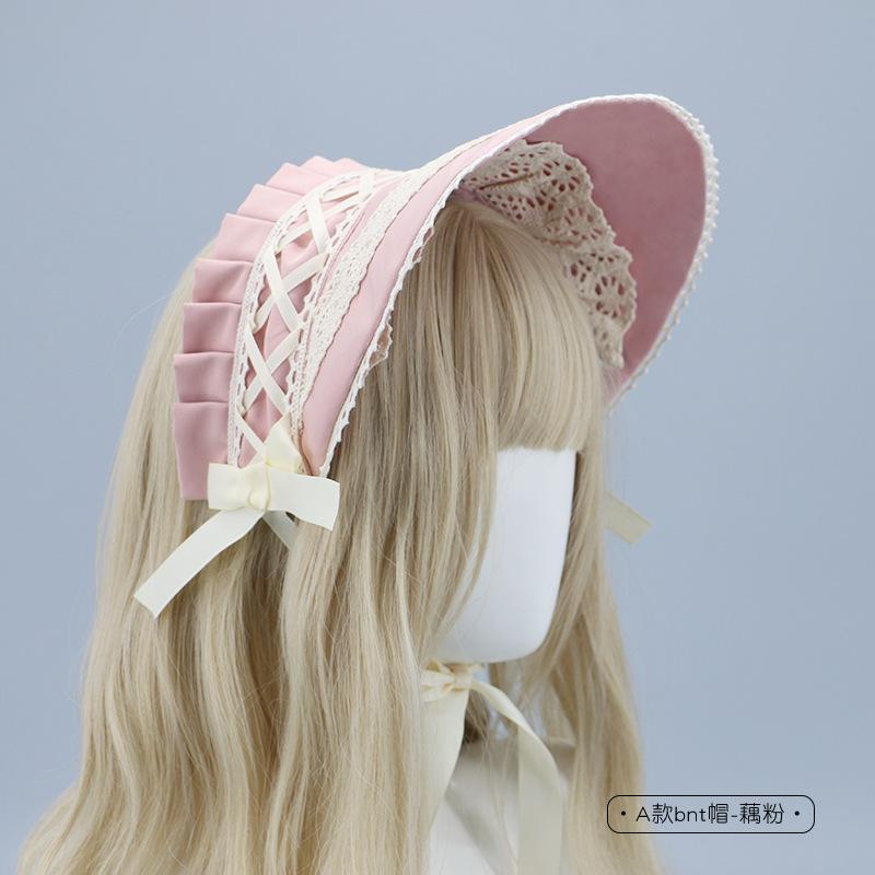 

A hair lolita lolita headdress bnt lace bow accessories handmade lovde hair cap