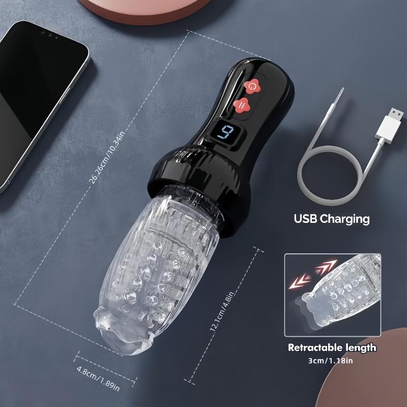 Male Automatic Masturbation Cup 9 Rotating Thrust Pocket Pussy Stroker Penis Blowjob Masturbator Adult Sex Machine Toys for Men