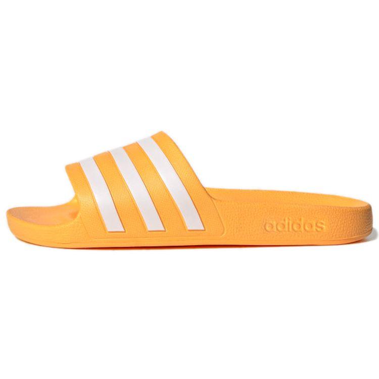 Adidas Adilette Aqua Lightweight Comfortable EVA Rubber Sole Non-Slip Wear-Resistant Casual Slippers Unisex Slippers Yellow White GZ5233
