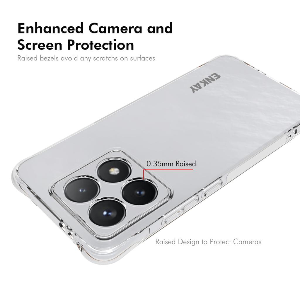 For Xiaomi 14T Clear Phone Case ENKAY HAT PRINCE Shockproof Anti-Slip TPU Cover