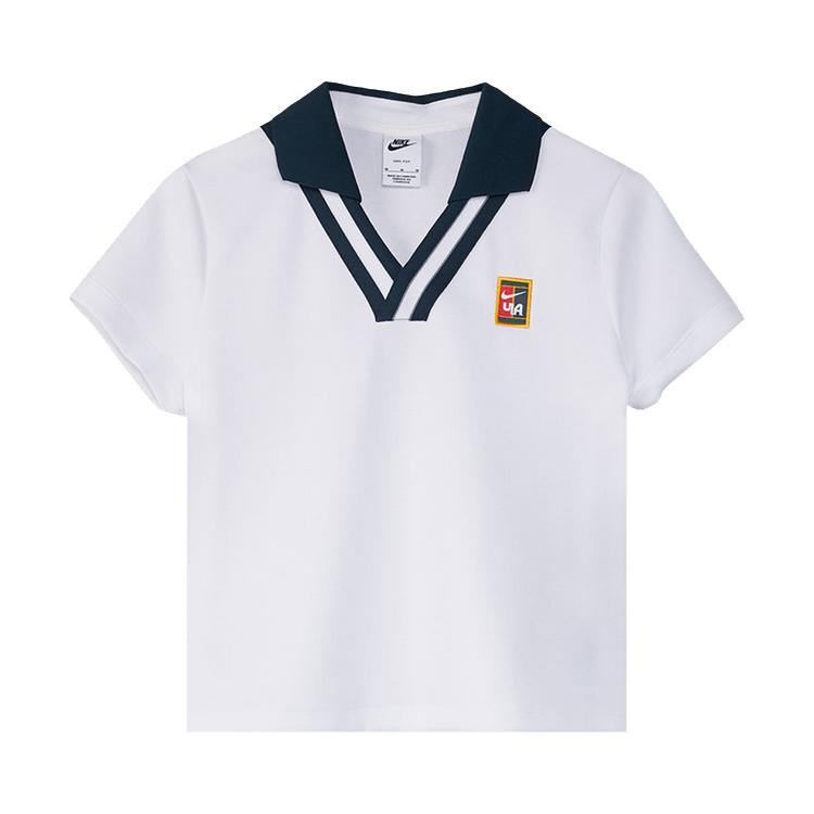 

Nike x YOON Short-Sleeve Polo White/Armory Navy Women Tops FZ0276-100 L