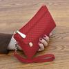 Women's Simple Clutch Bag Embossed Plaid Small Bag Grocery Shopping Coin Purse