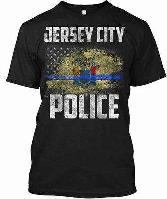 Jersey City Police - T-Shirt Made In the USA Size S To 5XL