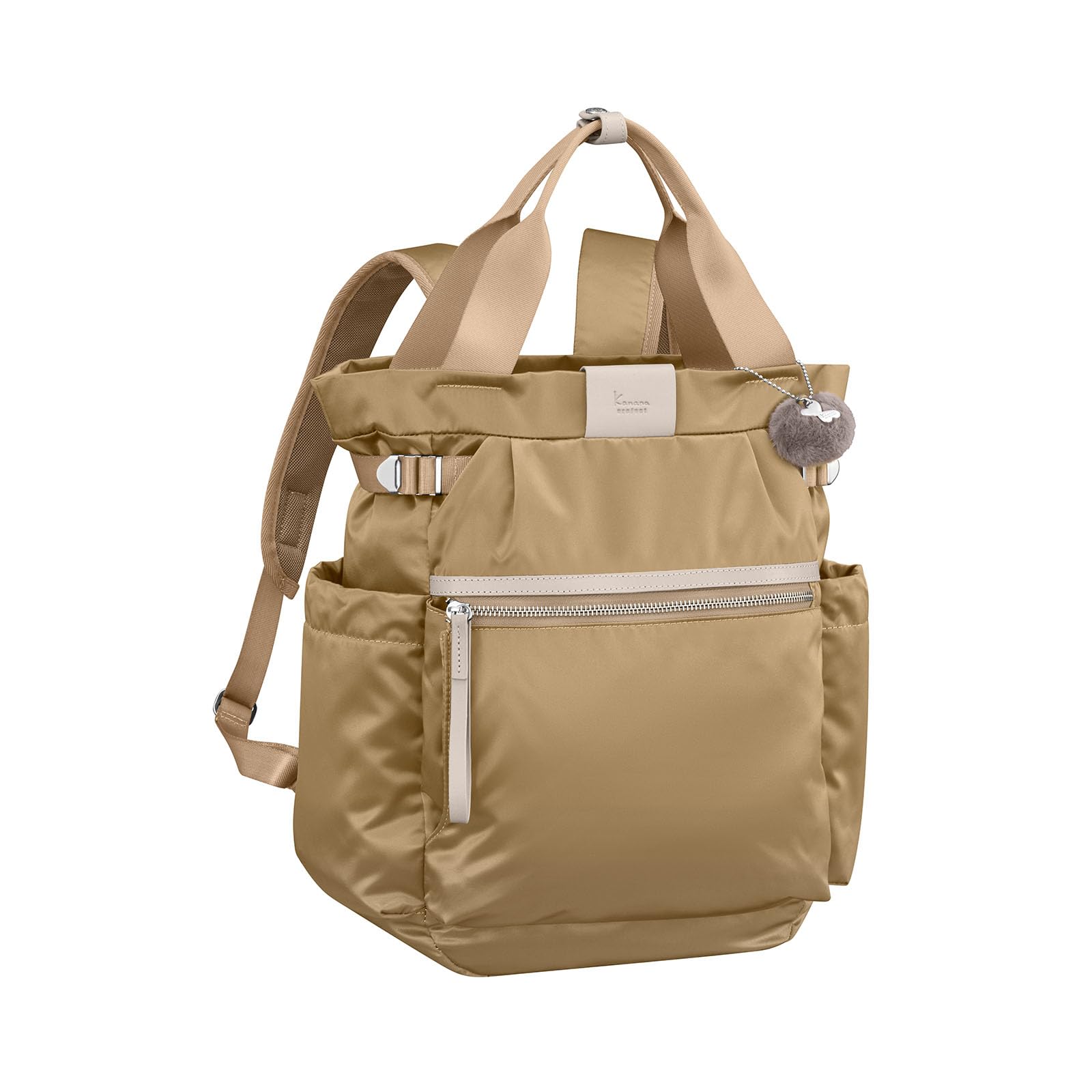 

Rucksack 13L 540g Lightweight Pocket Easy to Store Camel Beige H35 x W24 x D14cm [Kanana Project] PJ-16 No.11903 Women s