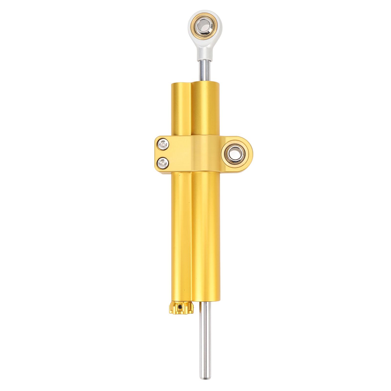 

Мотоциклетный рулевой демпфер-стабилизатор, регулируемый, повышает устойчивость, увеличивает безопасность, универсальная посадка для мотоциклов, золотистый золотой