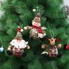 New knitted fabric small Santa Claus snowman elk doll Christmas tree holiday decoration pendant