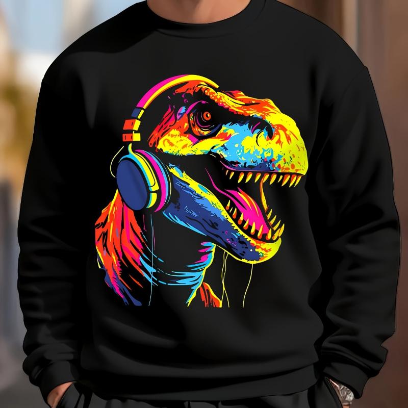 

Men s Crew Neck Sweatshirt, Ideal for Post-Workout XXL чорний