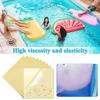 10 Pieces Iatable Patch Repair Kit Self-Adhesive Vinyl Repair Patch Transparent PVC Repair Patches For Swimming Pools