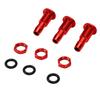 3 Set Water Outlet Faucet Drain Spout Connector Aluminum Alloy Water Outlet Nozzle for RC Boat Cooling System