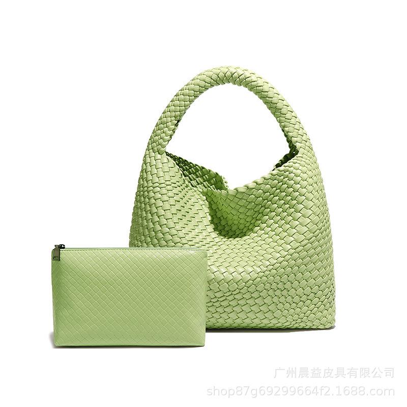 Handbag Large Capacity Tote Bag 2025 New Vegetable Basket Gift Woven Bag Hand Carry Casual Versatile Underarm