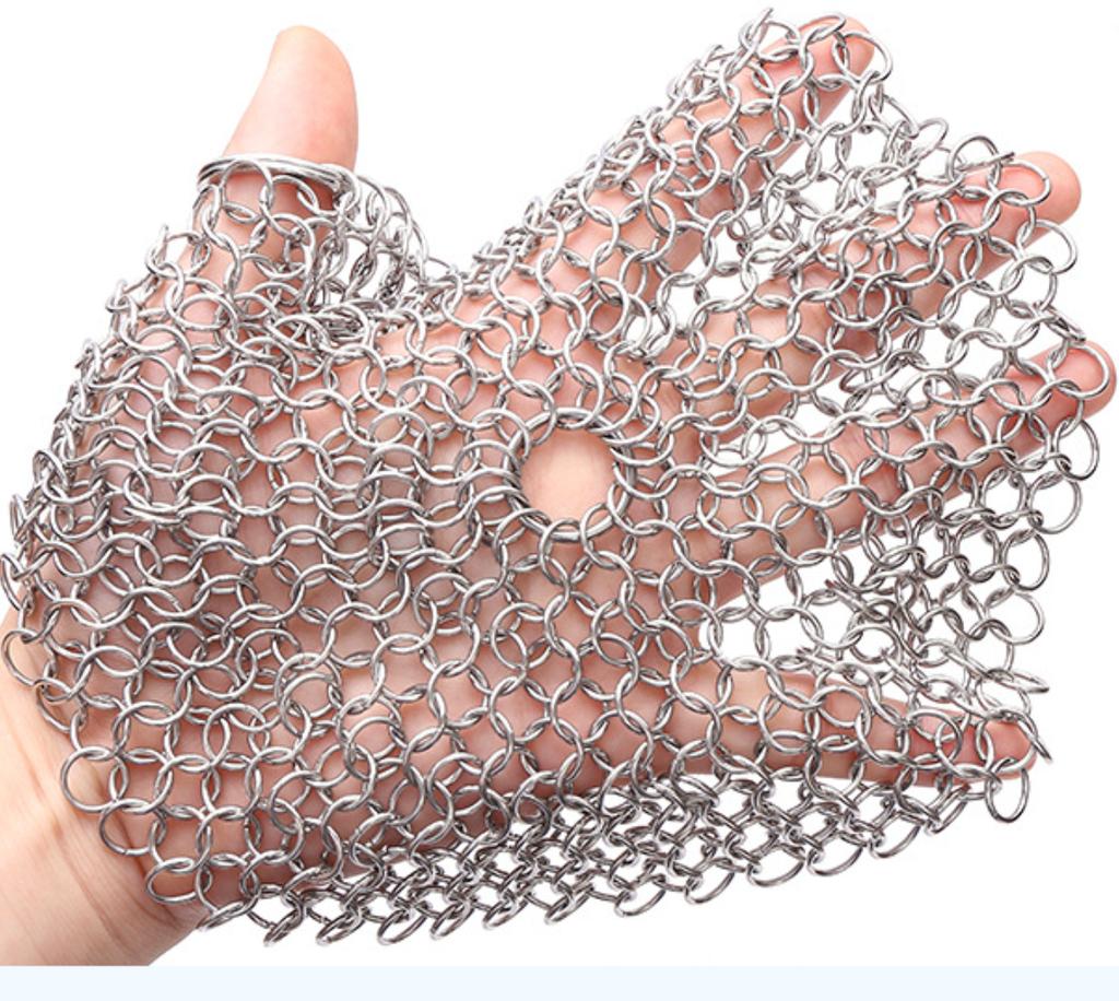 Küchenreinigung Edelstahlreiniger Scheuerschwamm Wiederverwendbares Waschnetz Rost Topfentferner Reinigungswerkzeug für Zuhause