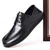 Fashion 2024 Spring Autumn New Designer Men's Shoes Fashion Korean Style Shallow Mouth Leather Loafers Men Business Shoes