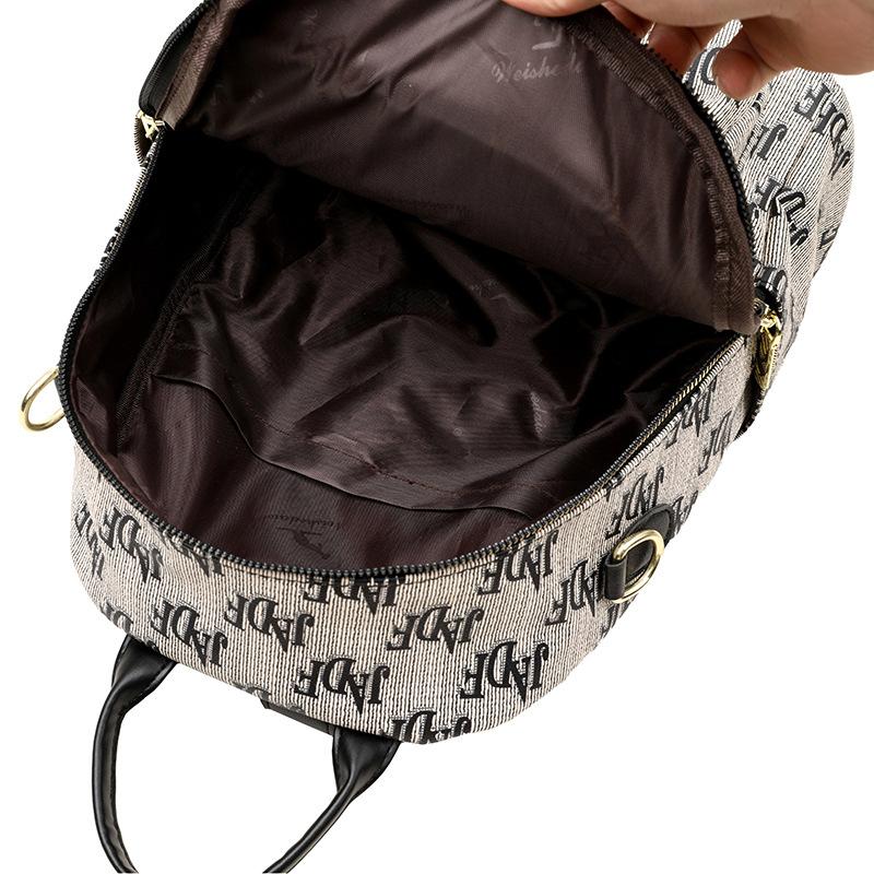 Plecak Vintage damski z nadrukiem dojeżdżający do pracy, wielofunkcyjny, szkolny, lekki plecak podróżny