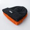 Dickies CALIF Ribbed Knit Cap with Logo Unisex Acrylic Solid Orange Perfect for Snowboarding Patch, Beanie, Color, Mix, 006,