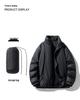 2025 Thickened Winter Cotton Jacket: Casual Solid Color, Stand Collar, Korean Style