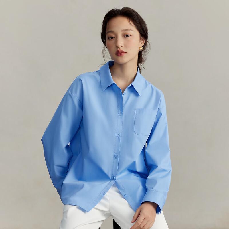 

INMAN Women s French Minimalist Wrinkle-Resistant Long-Sleeve Blouse XL