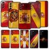 Spain Flag Phone Case For Samsung Galaxy S24 S23 S22 S20 Ultra S21 FE 5G S10 S9 Plus S10E S8 Soft Silicone Cover