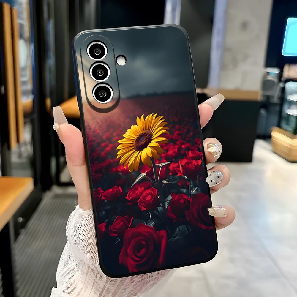 

Sunflower Starry Phone Case For Samsung A25 A13 A33 5G A54 A36 A35 A56 A52 A14 Shockproof Soft Cover Samsung A54